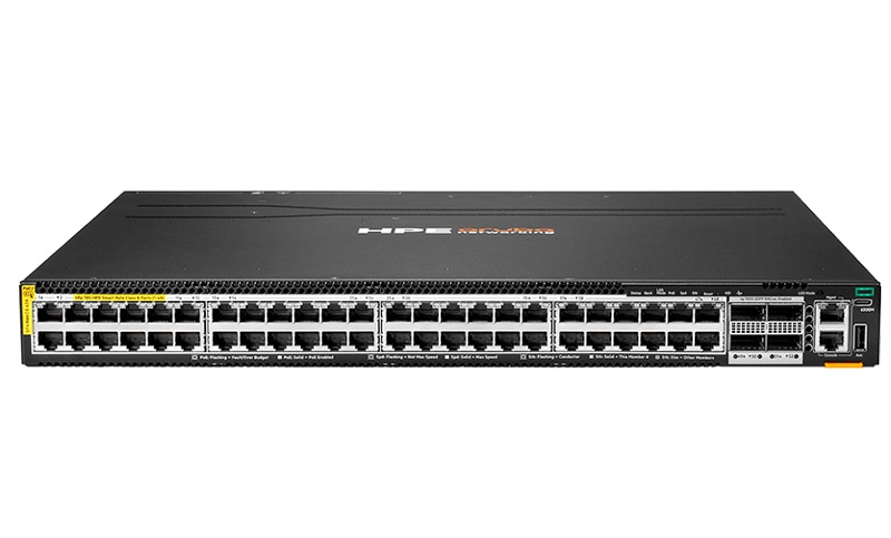 HPE Aruba Networking CX 6300M 48p SmartRate10 Class8 PoE 4p100G Switch