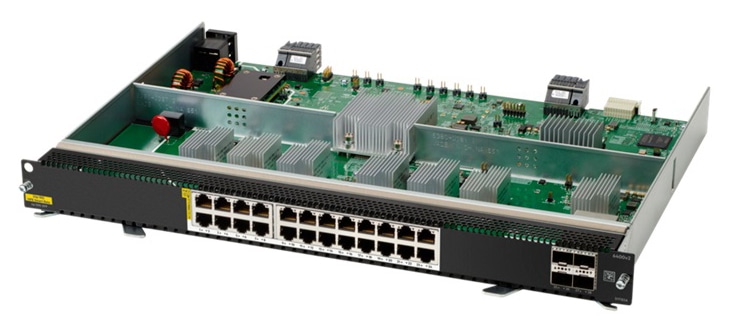 HPE Aruba Networking CX 6400 24p Smart Rate 1G/2.5G/5G/10G Class8 PoE and 4p SFP56 v2 Module