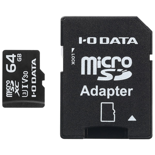 UHS-I UHSXs[hNX3/Video Speed Class 30Ή microSD[J[h 64GB