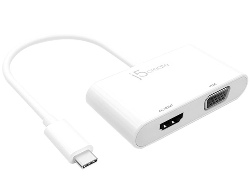 USB-C to fA VGA & HDMI Multi-Display Adapter