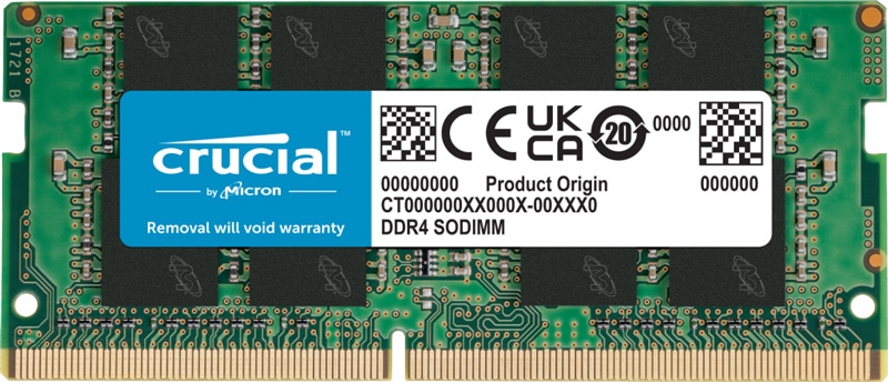 Crucial 16GB DDR4-2400 SODIMM CL17 (8Gbit)