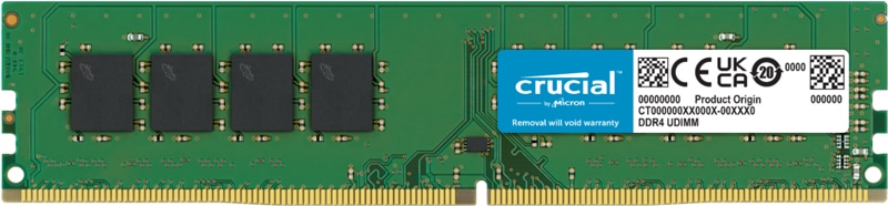 Crucial 4GB DDR4-2400 UDIMM CL17 (4Gbit)