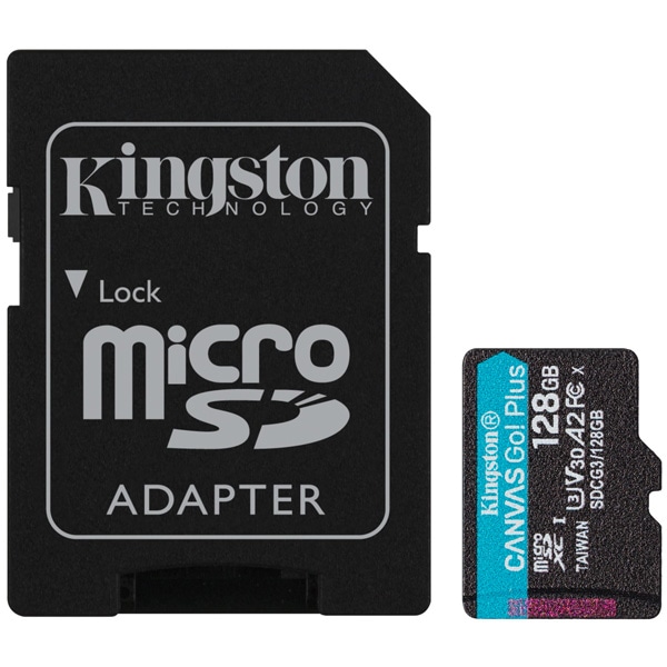 128GB microSDXCJ[h Canvas Go! Plus Class 10 UHS-I U3 170R/90W SDA_v^t