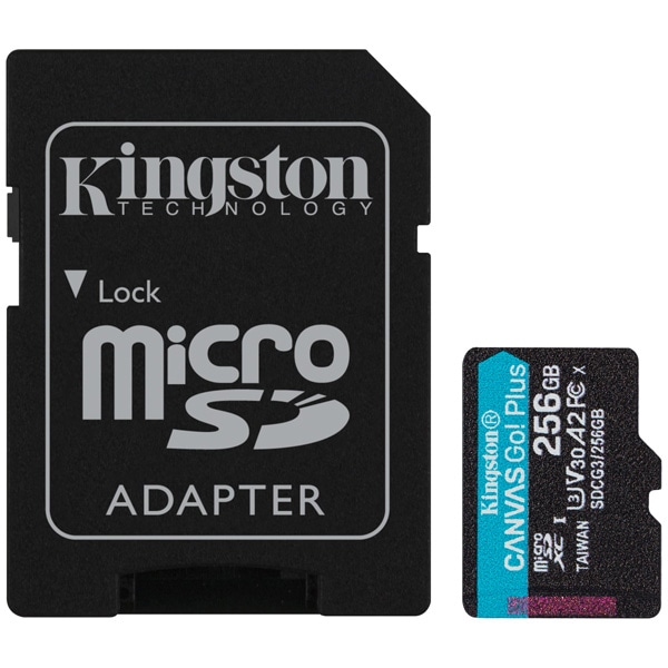 256GB microSDXCJ[h Canvas Go! Plus Class 10 UHS-I U3 170R/90W SDA_v^t