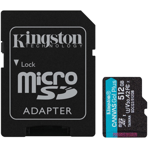 512GB microSDXCJ[h Canvas Go! Plus Class 10 UHS-I U3 170R/90W SDA_v^t