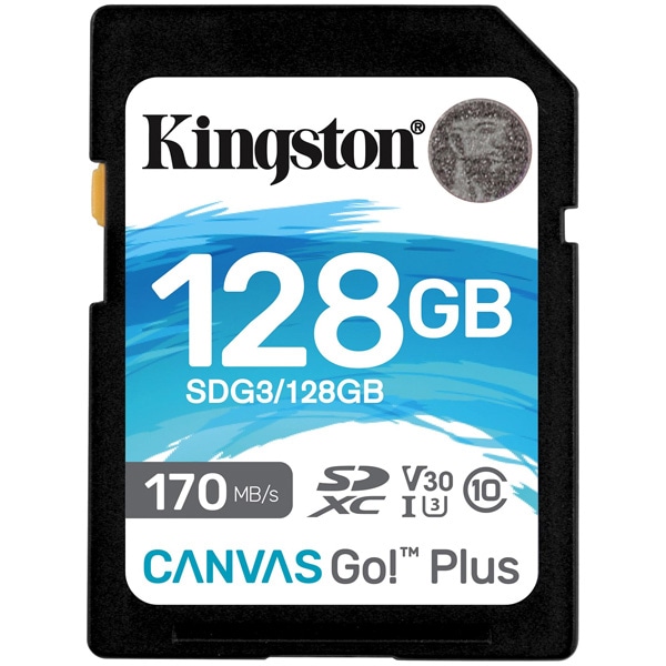 128GB SDXCJ[h Canvas Go! Plus Class 10 UHS-I U3 R:170MB/b W:90MB/b