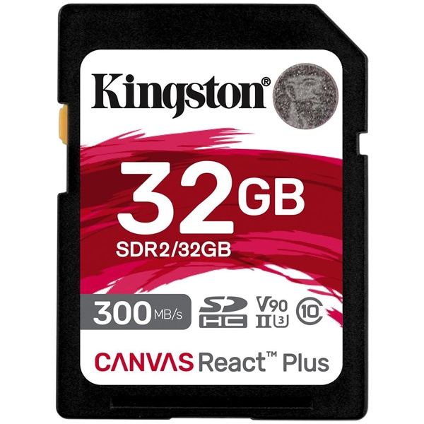 SDHCJ[h 32GB UHS-II V90 Canvas React Plus SD Card