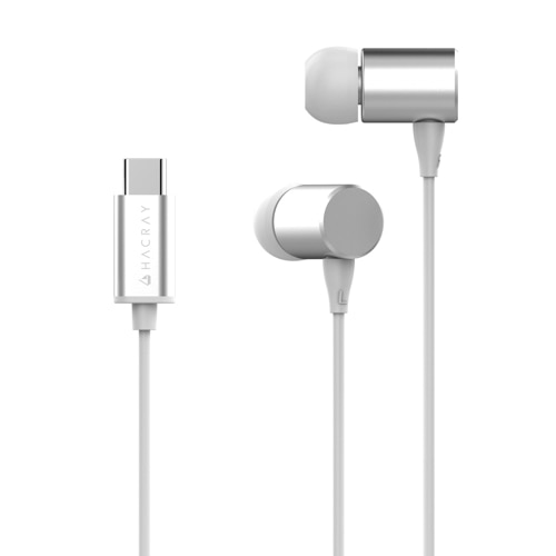 HACRAY USB Type-C Stereo Earphone Vo[