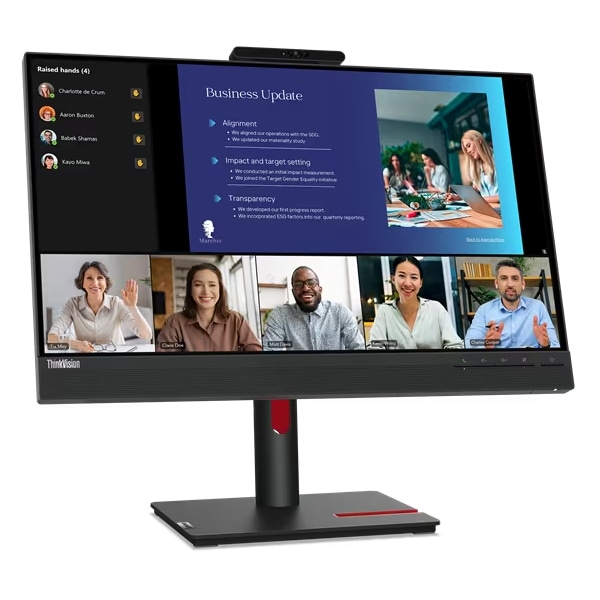 ThinkVision T24v-30 i23.8^/1920×1080/AiO(mini D-Sub 15PIN) x1ADisplayPort x1AHDMI x1//XeIXs[J[() (3Wx2)j