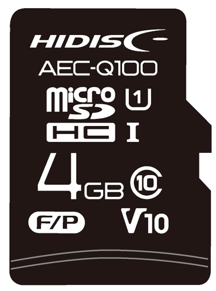 AEC-Q100Ή HIDISC ԍڗprMLC`bv microSDHCJ[h 4GB