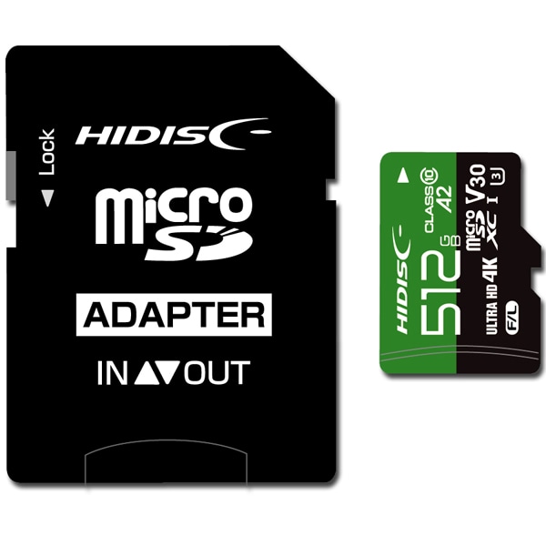 microSDXCJ[h ^Cv(Readő170MB/S) 512GB Class10 UHS-1Xs[hNX3 V30 A2Ή SDϊA_v^t