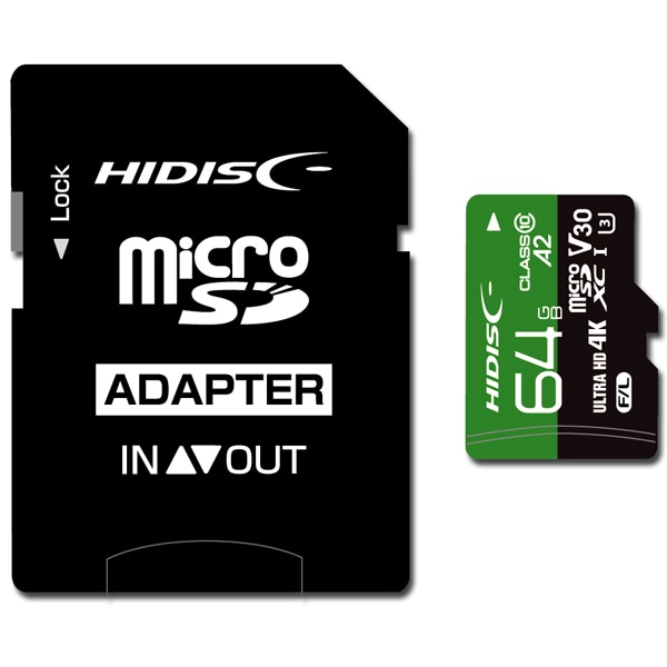 microSDXCJ[h ^Cv(Readő170MB/S) 64GB Class10 UHS-1Xs[hNX3 V30 A2Ή SDϊA_v^t