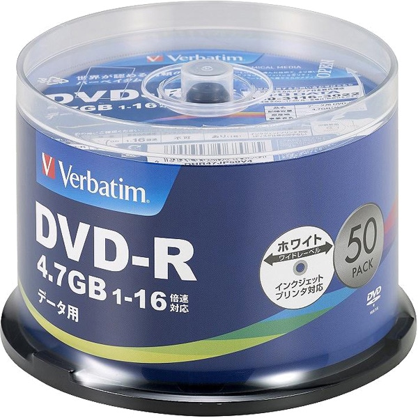 DVD-R(Data) 1L^p 4.7GB 1-16{ 50XshP[X50P IJPΉ