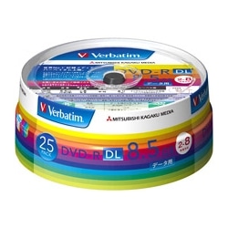 DVD-R DL 8.5GB PCf[^p 8{Ή 25XshP[X Ch\