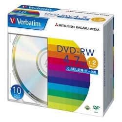 DVD-RW 4.7GB PCf[^p 2{Ή 10XP[X Vo[fBXN