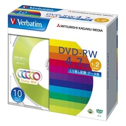 DVD-RW 4.7GB PCf[^p 2{Ή 10XP[X J[~bNX