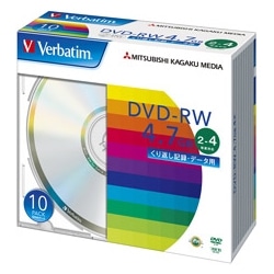 DVD-RW 4.7GB PCf[^p 4{Ή 10XP[X Vo[fBXN