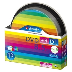 DVD+R DL 8.5GB PCf[^p 8{Ή 10XshP[X Ch\