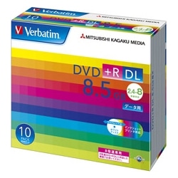 DVD+R DL 8.5GB PCf[^p 8{Ή 10XP[X Ch\