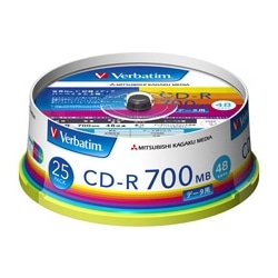 CD-R 700MB PCf[^p 48{Ή 25XshP[X Ch\