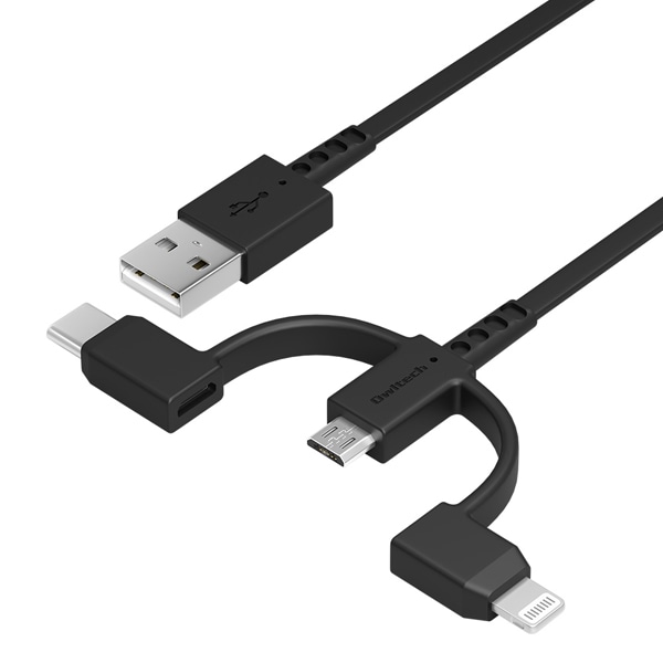 P[u/X}[gtHpUSBP[u/3in1/microUSB+Lightning+Type-C/MFiF/莮/fɋ/1m/ubN