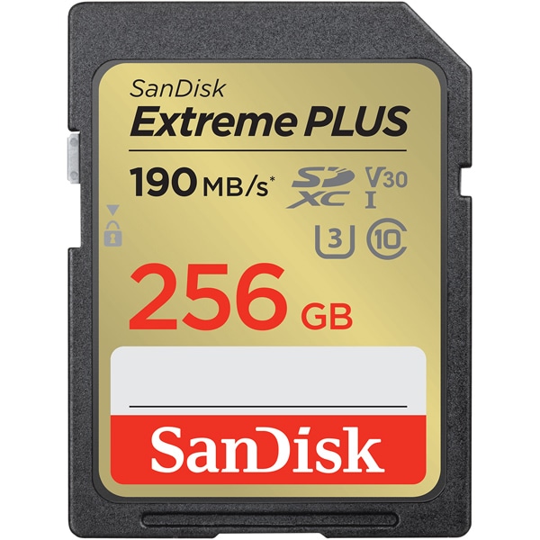 SanDisk Extreme PLUS SDXC UHS-IJ[h 256GB SDSDXWA-256G-JNJIP