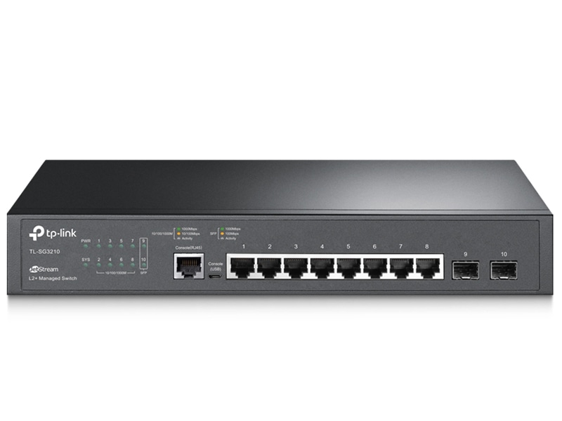 JetStream 8-Port Gigabit L2 Managed Switch with 2 SFP Slots