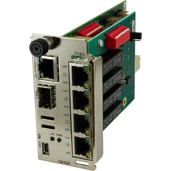 SFP󂫃Xbg (4) RJ48A(1) 10/100BaseTX