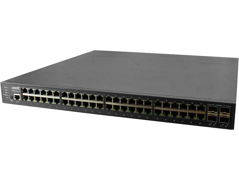 (48) 10/100/1000Base-T Ports + (4) 1G/10GBase-X SFP+ Ports