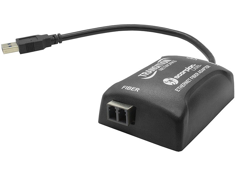 USB 3.0 to Ethernet 1000Base-SX multimode (LC) [62.5m: 220m] [50m: 550m]