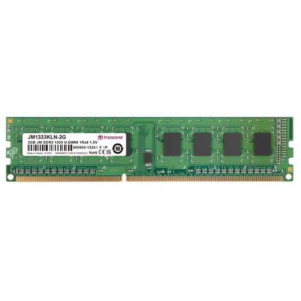 PC3-10600 (DDR3-1333) Ή 240s CL9 1.5V DDR3 U-DIMM 2GB