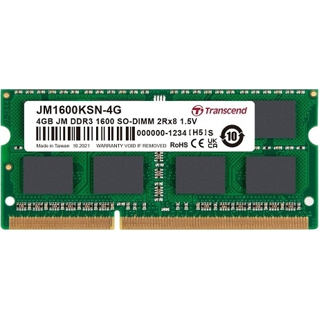 PC3-12800 (DDR3-1600) Ή 204s CL11 1.5V DDR3 SO-DIMM 4GB