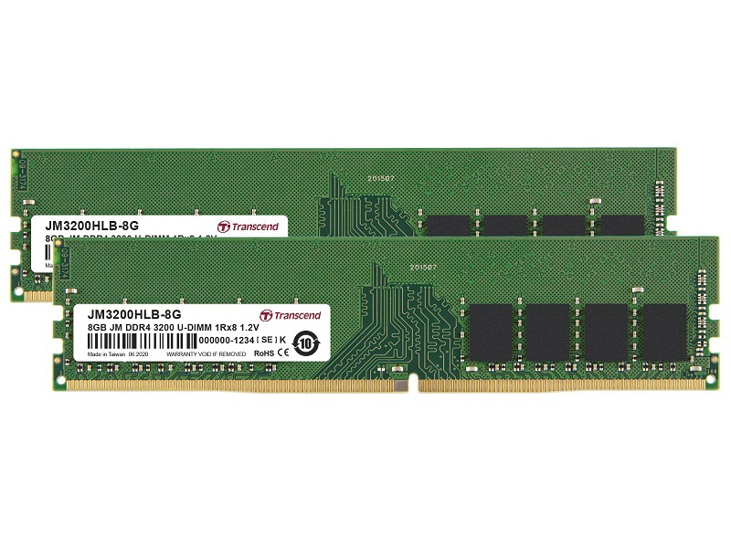 16GB KIT JM DDR4 3200 U-DIMM 1Rx8 1Gx8 CL22 1.2V