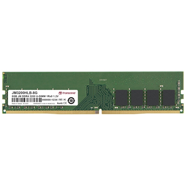 8GB JM DDR4 3200 U-DIMM 1Rx8 1Gx8 CL22 1.2V