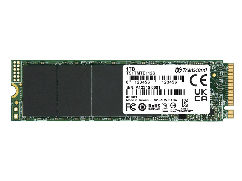 1TB M.2 2280PCIe Gen3x4 NVMe 3D DRAM-less