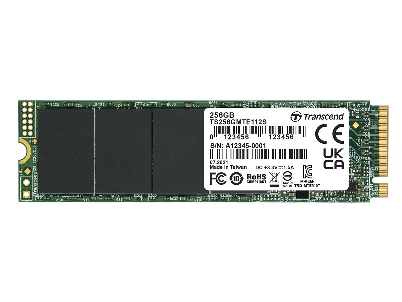 256GB M.2 2280PCIe Gen3x4 NVMe 3D DRAM-less