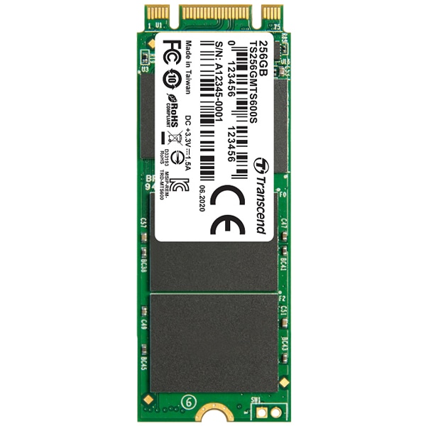 256GB M.2 2260 SSD SATA3 B+M Key MLC