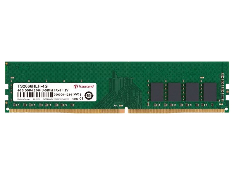 4GB DDR4 2666 U-DIMM 1Rx8 512Mx8 CL19 1.2V