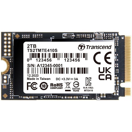 2TB M.2 2242 PCIe SSD 410s Gen4x4 NVMe 3D