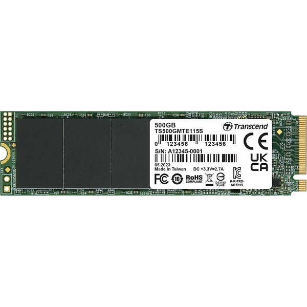 M.2 2280 NVMe PCIe Gen3 x4 500GB