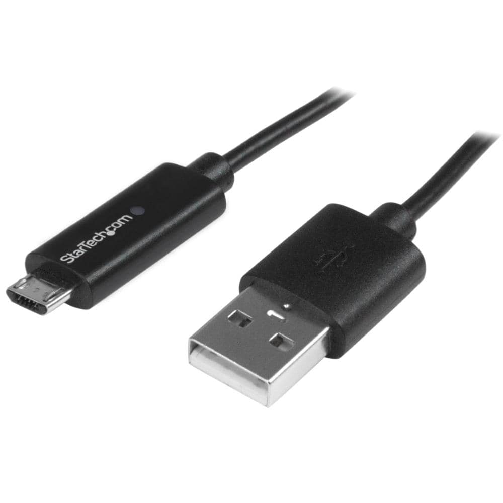 1m Micro USB [dP[u ([dm点LEDCgt)@USB(IX) - }CNUSB(IX)@ۏ؊ԁF 2N