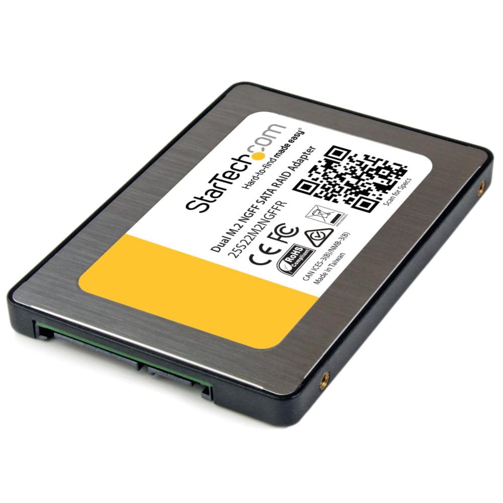 fAM.2(NGFF)SSD - SATAA_v^[@2x M.2 SSD - 2.5C`SATA(6Gbps)ϊP[X@RAID / TRIMΉ@ۏ؊ԁF 2N