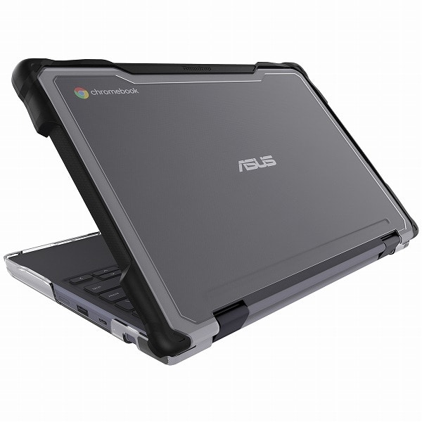 SlimTech ^ΏՌn[hP[X Asus Chromebook CR1100 (2in1 and Clamshell) Black ^ubg[hؑ։\