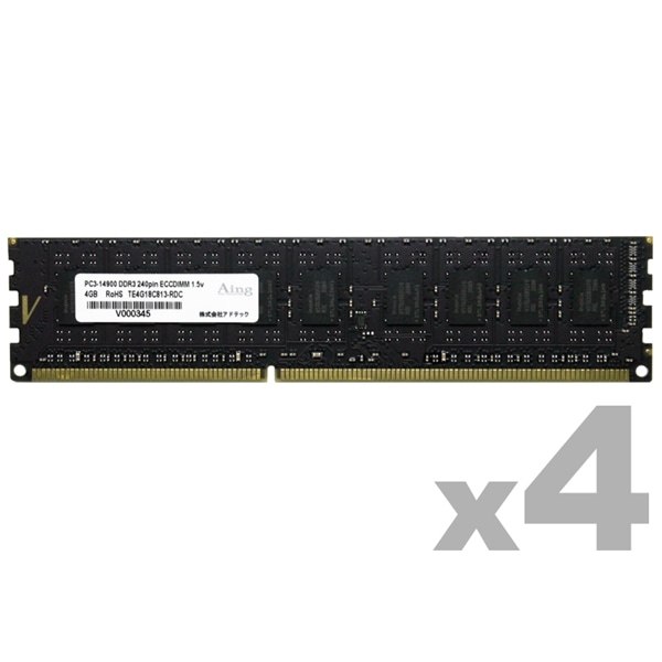 DDR3-1866 240pin UDIMM ECC 4GB×4