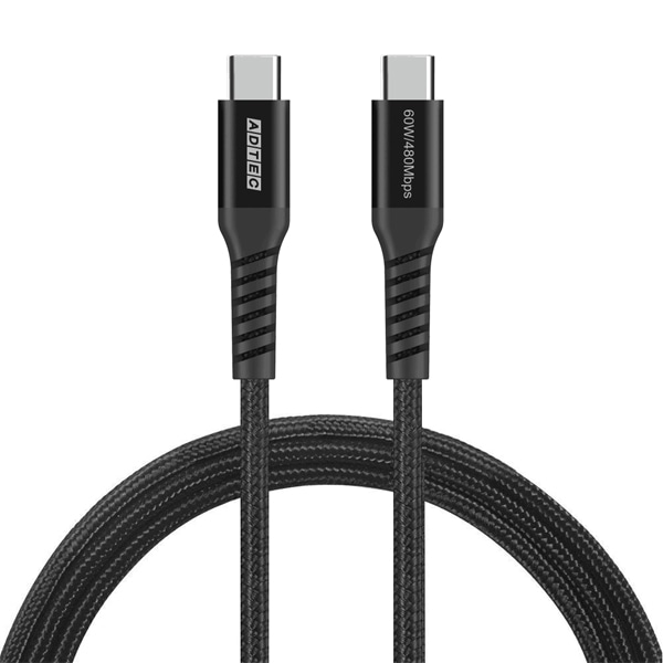 USB2.0 Type-C to C P[u (60Wo / 480Mbps / 1.0m) ubN