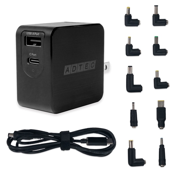 Power DeliveryΉ GaN AC[d/65W/USB Type-A 1|[g Type-C 1|[g/ubN & }`vOP[uZbg