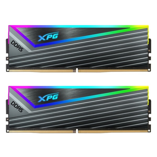 XPG CASTER RGB GRAY DDR5-6400MHz U-DIMM 32GB×2 RGB DUAL COLOR BOX