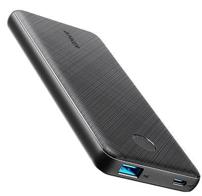 Anker 523 Power Bank (PowerCore 10000) (10000mAh/eʃoCobe[) yUSB PDΉ/PowerIQ 3.0 (Gen2)/PSEZpK/USB-C͑Ήz (ubN)