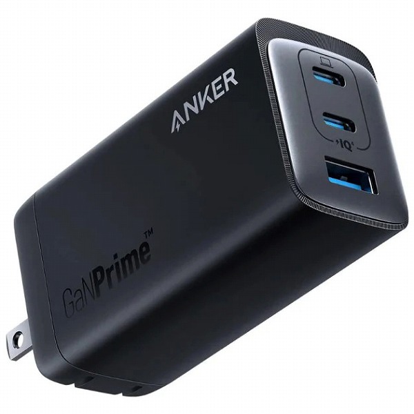 Anker 737 Charger (GaNPrime 120W) (USB PD[d USB-A & USB-C 3|[g)yƎZpAnker GaNPrime̗p/PowerIQ 4.0/PSEZpK/܂肽ݎvOz (ubN)