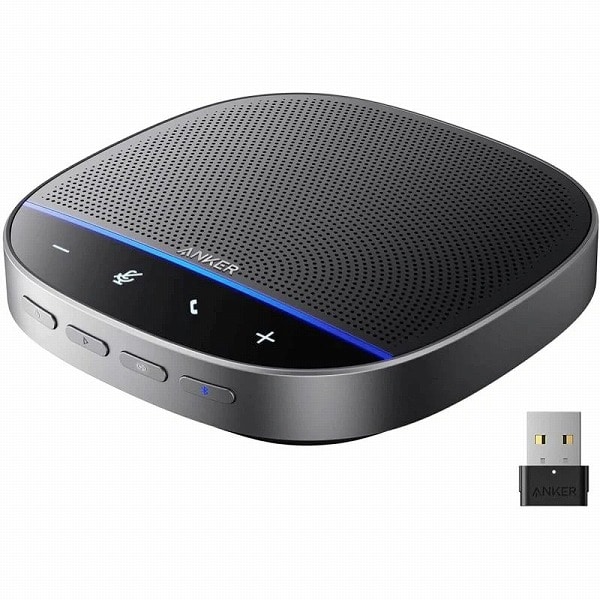 Anker PowerConf S500 cp}CNXs[J[ (mCY_NV/nEO}/x) Xs[J[tH ő12l ʘbAvΉ yAO@\ (ubN)